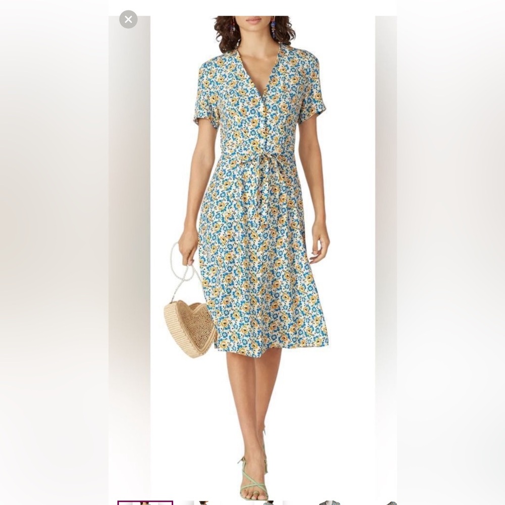 HVN Silk Floral Rosemary Dress size 2
